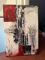 Schilderij rood wit zwart, Ophalen