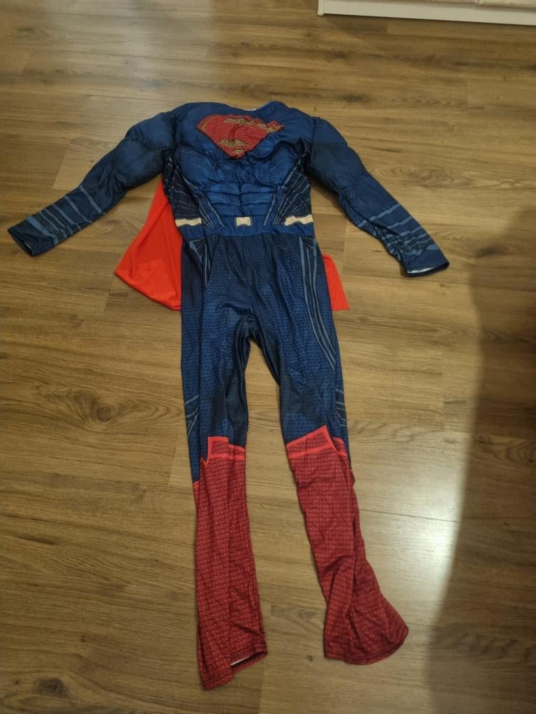 Supermen Carnaval pak maat Large, Kleding | Heren, Carnavalskleding en Feestkleding, Carnaval, Onbekend, Maat 48/50 (M), Nieuw