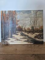 Schilderij J. van Empel - Winterlandschap, Ophalen of Verzenden