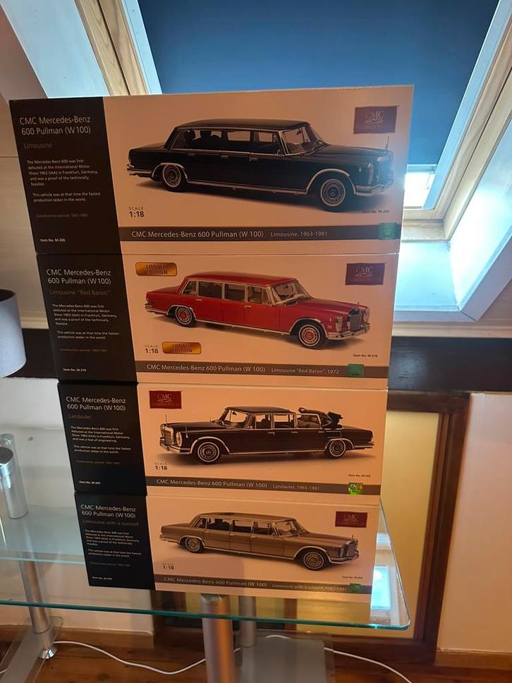 4X Pullman CMC te koop nieuw in de doos uit eigen collectie, Hobby en Vrije tijd, Modelauto's | 1:18, Nieuw, Overige merken, Ophalen