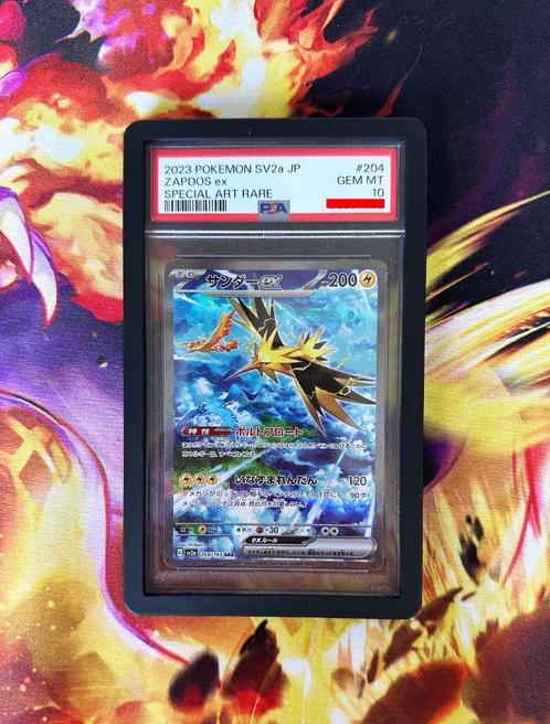 PSA 10 | Zapdos ex | 204/165 – Pokémon 151 | Pokémon, Hobby en Vrije tijd, Verzamelkaartspellen | Pokémon, Zo goed als nieuw, Losse kaart