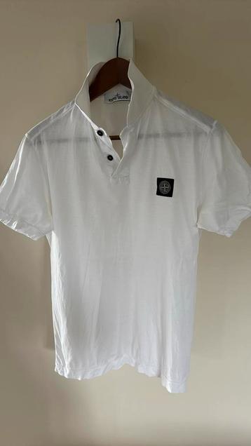 Stone Island polo wit maat S beschikbaar voor biedingen