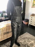 G-star, vegan, leren broek tuinbroek mt M pu leer, Kleding | Dames, Broeken en Pantalons, Lang, Zo goed als nieuw, Zwart, G-star