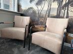 Te koop mooie lederen fauteuils Bert Plantagie Van Til, Minder dan 75 cm, Leer, Zo goed als nieuw, 50 tot 75 cm