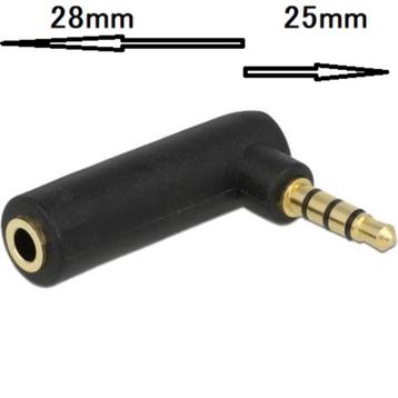4-polige 3,5mm Jack haakse stereo audio/video adapter beschikbaar voor biedingen