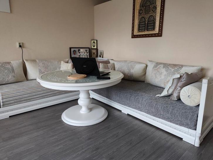 Sedari set in zeer goede staat, Huis en Inrichting, Banken | Complete zithoeken, Zo goed als nieuw, Hout, Stof, Ophalen