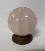 XXL Roze strak gelijnde vintage Art Deco plafondlamp lamp, Antiek en Kunst, Antiek | Lampen, Ophalen of Verzenden