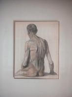 Studietekening naakt rond 1920 potlood, Ophalen of Verzenden