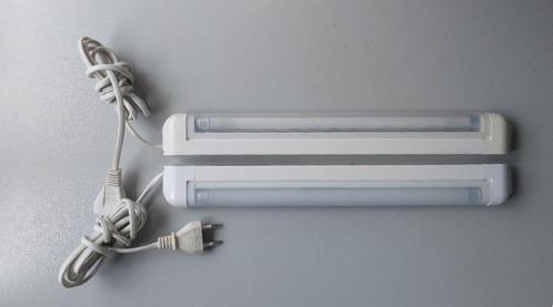 2 x TL-armatuurtje, 230V-8W, 36 cm, Huis en Inrichting, Lampen | Plafondlampen, Gebruikt, Kunststof, Ophalen of Verzenden
