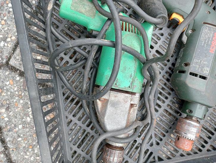 Twee boormachines, Doe-het-zelf en Verbouw, Gereedschap | Boormachines, Gebruikt, Boormachine, Ophalen