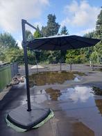 Zweefparasol inclusief waterbakken, Ophalen, Kantelbaar, 3 tot 4 meter, Zweefparasol