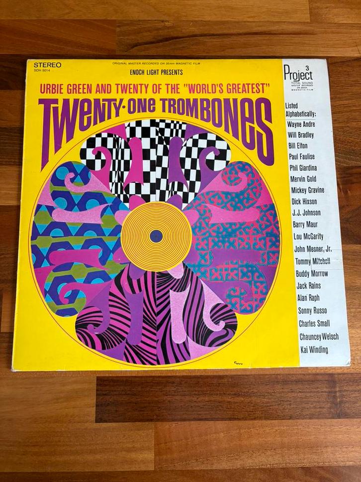 LP Urbie Green & Twenty of the World’s Greatest 21 Trombones, Cd's en Dvd's, Vinyl | Jazz en Blues, Gebruikt, Jazz, 1960 tot 1980