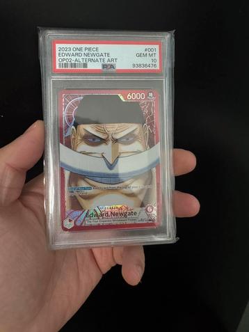 Edward Newgate leader OP02 alternate art PSA 10 beschikbaar voor biedingen