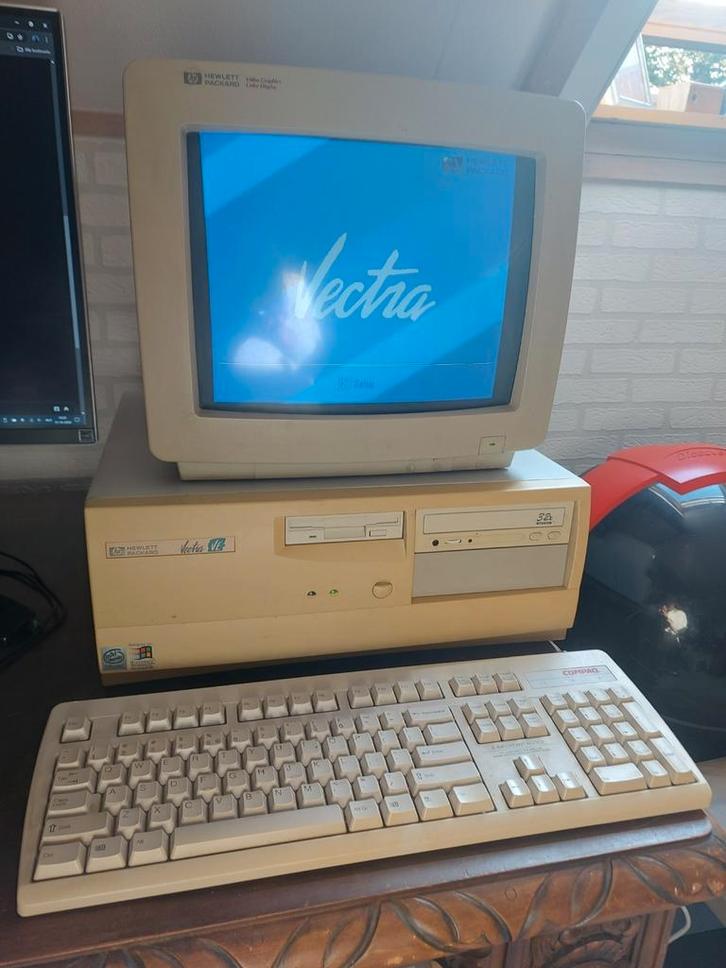 HP Vectra PC Intel Celeron 266 - compleet, Computers en Software, Vintage Computers, Ophalen