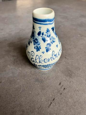Delfts Blauw Vaasje - Valkenburg - Handgeschilderd Aardewerk beschikbaar voor biedingen