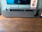 Donkergrijs TV Meubel met lade, Ophalen, Overige materialen, Gebruikt, 200 cm of meer