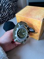 Vintage Oakley Saddleback Olive Horloge - Nieuw!, Overige merken, Overige materialen, Leer, Polshorloge