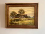 Olieverfschilderij incl ljjst van Reint Withaar 68x89, Antiek en Kunst, Ophalen