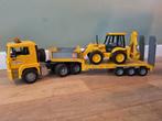 BRUDER MAN TGA dieplader met JCB 4CX graaflaadmachine, Ophalen, Zo goed als nieuw