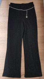 Broek zwart/zilver maat 128/134 NIEUW (0856)  a, Kinderen en Baby's, Kinderkleding | Maat 128, Broek, Meisje, Nieuw, Ophalen of Verzenden