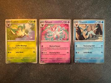 Leafeon, Sylveon, Glaceon - Scarlet & Violet Promo - Pokemon beschikbaar voor biedingen