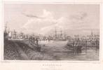 Rotterdam Boompjes Staalgravure 1858 Terwen, Antiek en Kunst, Kunst | Etsen en Gravures, Ophalen of Verzenden