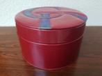 Parfumdoos Christian Dior, rood kunststof, diameter 17 cm, Ophalen of Verzenden, Zo goed als nieuw, Parfumfles