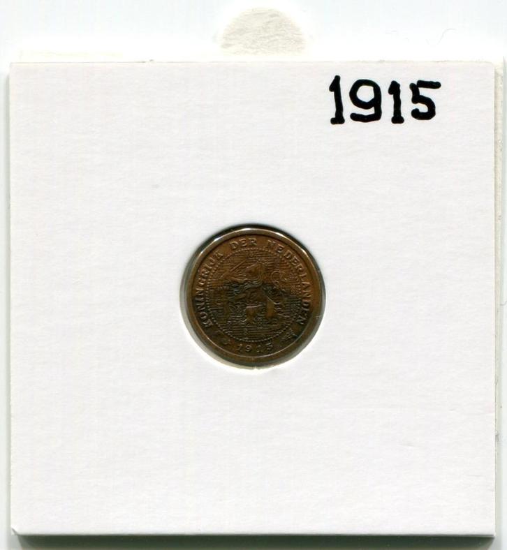 ½ cent 1915  Koningin Wilhelmina  (Schaars), Postzegels en Munten, Munten | Nederland, Losse munt, Overige waardes, Koningin Wilhelmina