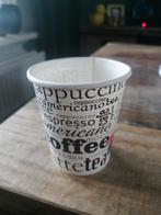 Kartonnen koffie bekers + plastic koffie lepeltjes, Ophalen of Verzenden, Nieuw