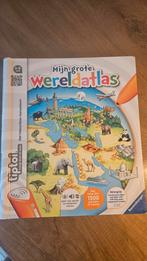 Tiptoi Mijn Grote Wereldatlas - Interactief Leren, Ophalen of Verzenden, Zo goed als nieuw, Taal en Lezen, Met geluid