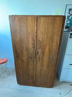 Vintage kast walnoten hout kledingkast, Huis en Inrichting, Kasten | Kledingkasten, Ophalen of Verzenden, Zo goed als nieuw, 50 tot 75 cm
