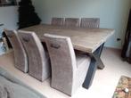 eettafel Rough 200 x 100 x 77 cm, Gebruikt, 100 tot 150 cm, 200 cm of meer, Vijf personen of meer