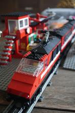Lego 12volt hogesnelheidstrein en verlicht station 7745 7824, Ophalen of Verzenden, Gebruikt, Complete set, Lego