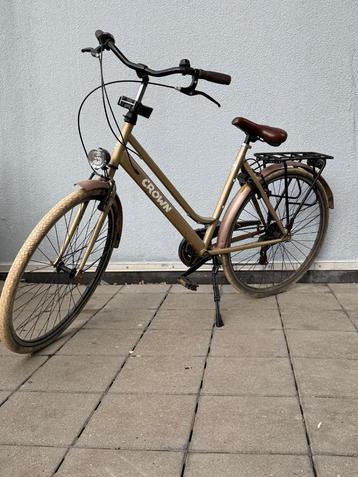 Meisjes/Damesfiets Crown bruin (Hybride fiets) beschikbaar voor biedingen