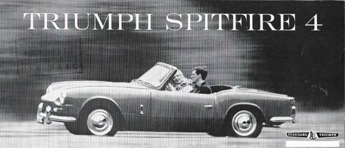 Brochure Triumph SPITFIRE 4, ca. 1965 (NL)., Boeken, Auto's | Folders en Tijdschriften, Nieuw, Overige merken, Ophalen of Verzenden