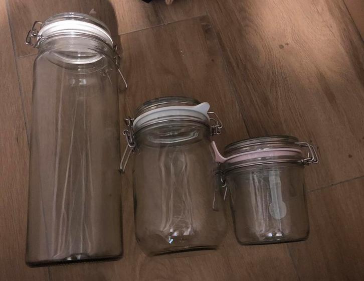 Weck en opberg potten, Huis en Inrichting, Keuken | Potten en Pannen, Zo goed als nieuw, Ophalen