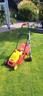 Wolf Grasmaaier + Kantjesknipper - Goed Onderhouden, Tuin en Terras, Grasmaaiers, Cirkelmaaier, Gebruikt, Elektrische grasmaaier