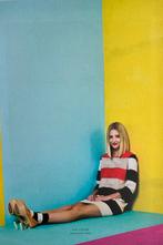Marimekko tuniek / jurkje maat L, oranje, creme, zwart, Ophalen of Verzenden, Zo goed als nieuw, Maat 38/40 (M), Zwart