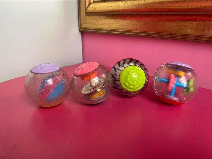 Vintage Fisher Price Roll-a-Rounds, Kinderen en Baby's, Speelgoed | Fisher-Price, Gebruikt, Rammelaar, Met geluid, Ophalen of Verzenden