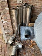 Concentrische rvs pijpen 100/150, Doe-het-zelf en Verbouw, Buizen en Afvoer, Bochten, Ophalen of Verzenden, Zo goed als nieuw