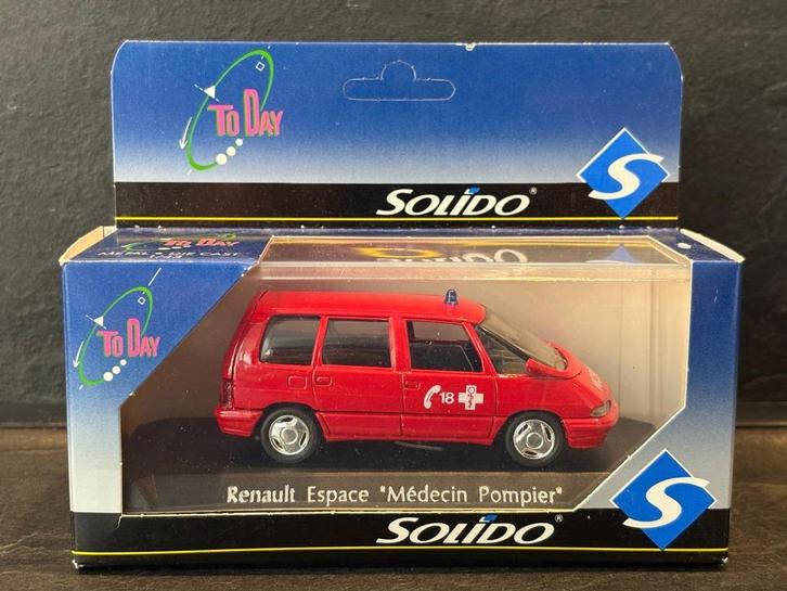Renault Espace Medecin Pompier | Solido | Mint/Boxed, Hobby en Vrije tijd, Modelauto's | 1:43, Nieuw, Auto, Solido, Ophalen of Verzenden