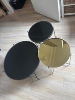 Zuiver Salontafels - Set van 3, Huis en Inrichting, Tafels | Bijzettafels, Ophalen, Minder dan 45 cm, Minder dan 55 cm, Metaal of Aluminium