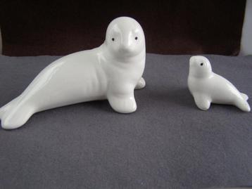 2 zeehondjes : set beeldjes