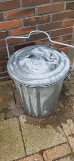 Afval emmer zink, Ophalen, Gebruikt, 50 tot 75 cm