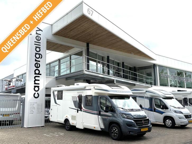 Rapido 696 F Premium QUEENSBED HEFBED FACE TO FACE DAKAIRCO, Caravans en Kamperen, Campers, Bedrijf, tot en met 4, Half-integraal