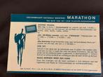Vintage Deelnamekaart marathon vluchtelingenvervoer, Ophalen of Verzenden, Overige typen, Overige merken