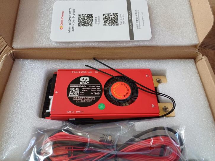 200ah 24v lifepo4 bms +bt nieuw ., Computers en Software, Accu's en Batterijen, Nieuw, Ophalen of Verzenden