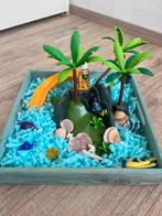 Zomer speelbak sensorische spel Playmobil eiland, Ophalen of Verzenden