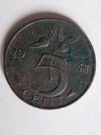 5 cent 1948, Ophalen of Verzenden, Koningin Wilhelmina, 5 cent, Losse munt
