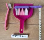Veger en blik roze en kleine afwasborstel, Kinderen en Baby's, Ophalen of Verzenden, Zo goed als nieuw